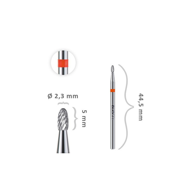 New Duo CONE ROUNDED NAIL DRILL BIT KR-STZO-UNI-Fi23R