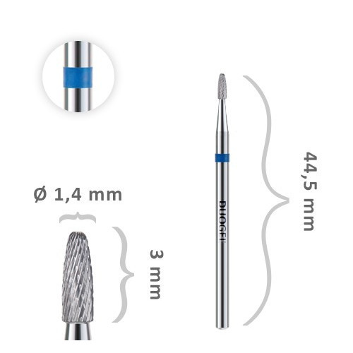 New Duo CONE ROUNDED UNIVERSAL NAIL DRILL BIT KR-STZO-Fi14B